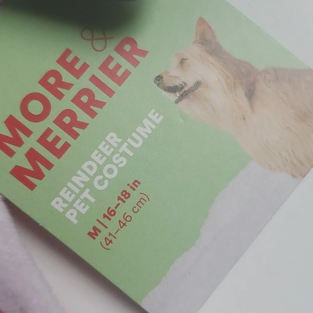 More & Merrier Reindeer Dog Costume-M